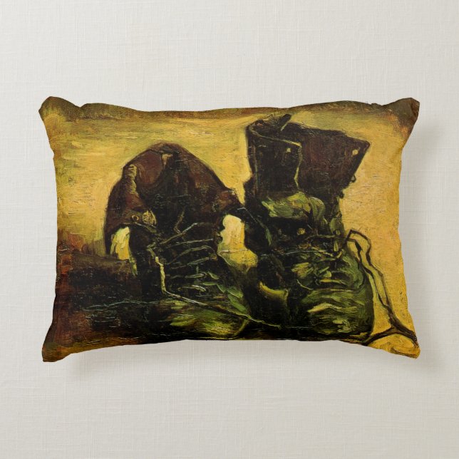 Vincent van Gogh - Stilleben med ett par skor Prydnadskudde (Framsidan)