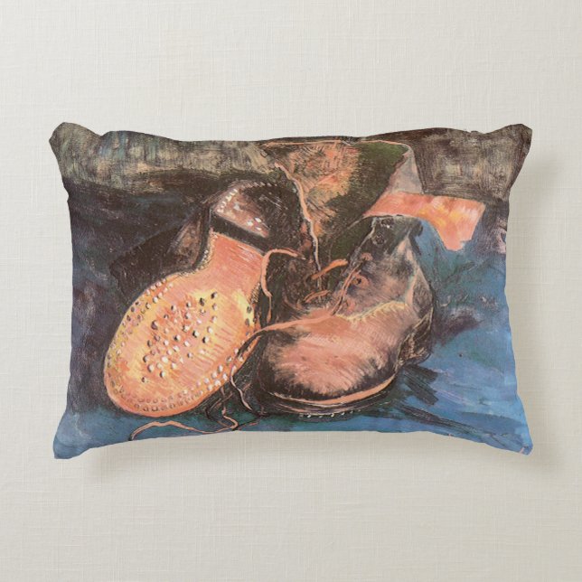Vincent van Gogh - Stilleben med ett par skor Prydnadskudde (Framsidan)