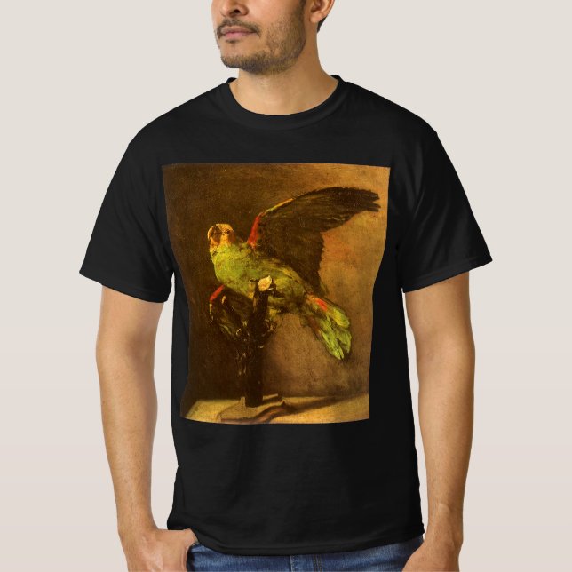 Vincent van Gogh - Stilleben med grön papegoja Tee Shirt (Framsida)
