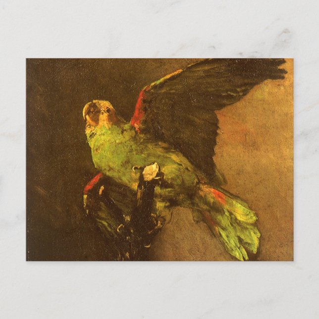 Vincent van Gogh - Stilleben med grön papegoja Vykort (Framsida)