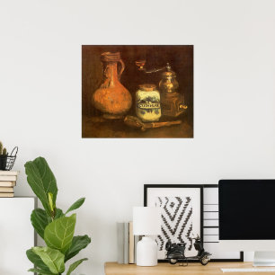 Vincent van Gogh - Stilleben med kaffekvarn Poster