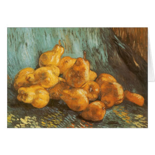 Vincent van Gogh - Stilleben med kvargpäron Hälsningskort