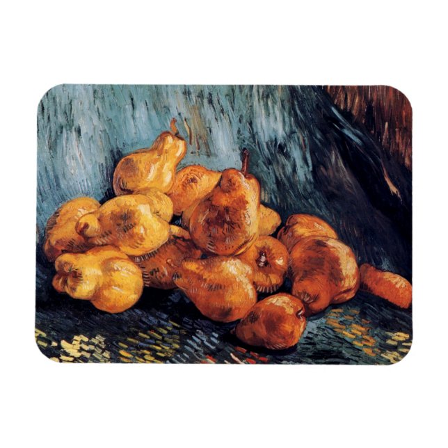 Vincent Van Gogh - Stilleben med päron Finkonst Magnet (Horisontell)