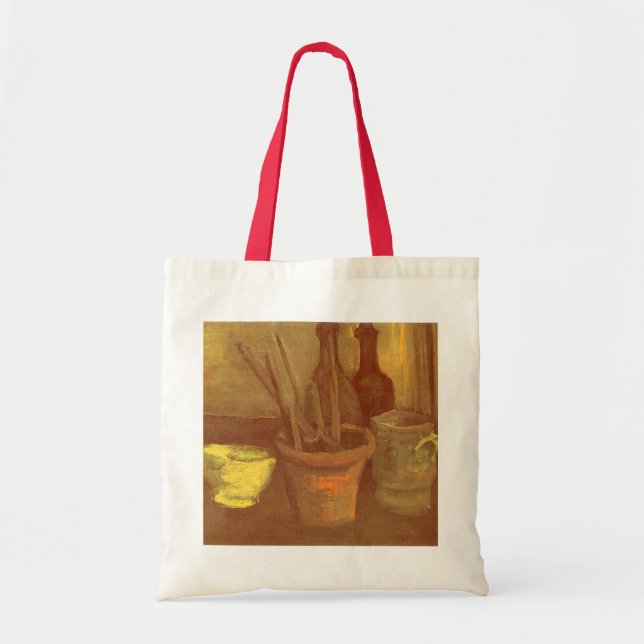 Vincent van Gogh - Stilleben med penslar i kruka Tygkasse (Framsidan)