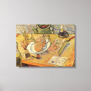 Vincent van Gogh - Stilleben med ritbräde Canvastryck