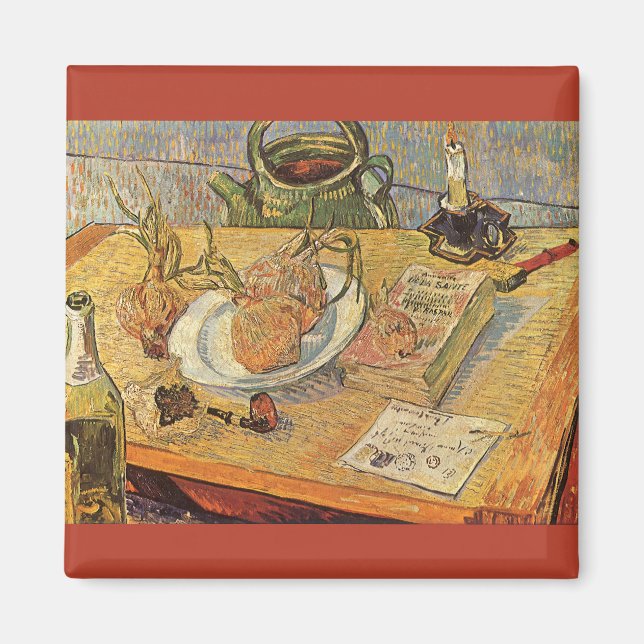 Vincent van Gogh - Stilleben med ritbräde Magnet (Framsidan)