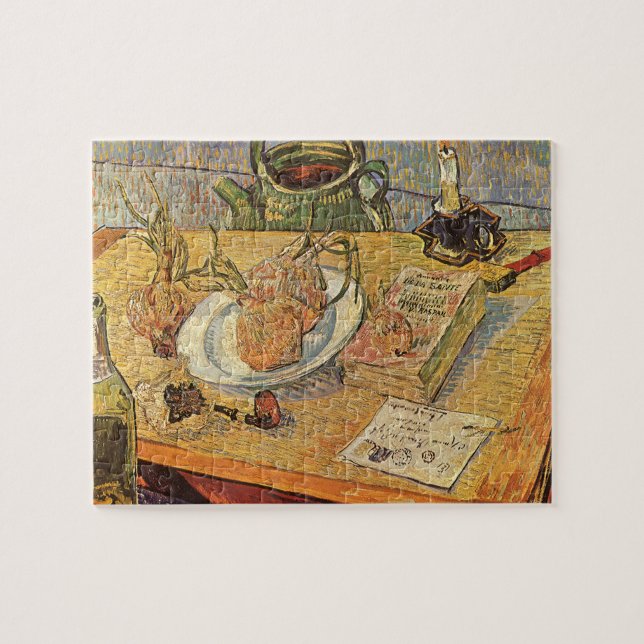 Vincent van Gogh - Stilleben med ritbräde Pussel (Horisontell)