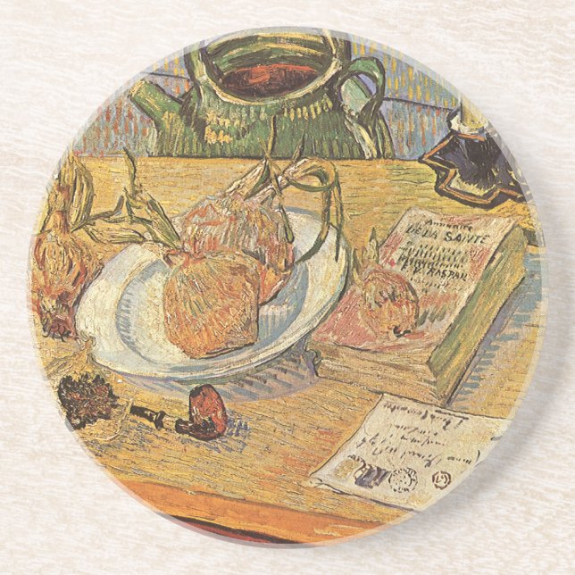 Vincent van Gogh - Stilleben med ritbräde Underlägg Sandsten (Framsidan)