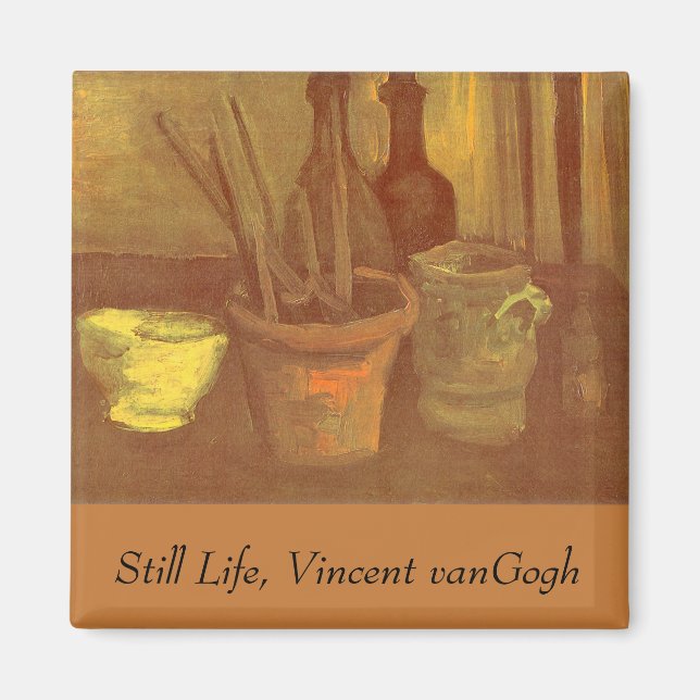 Vincent van Gogh - Stilleben med staffli i kruka Magnet (Framsidan)