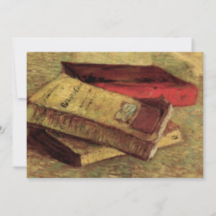 Vincent van Gogh - Stilleben med tre böcker Inbjudningar