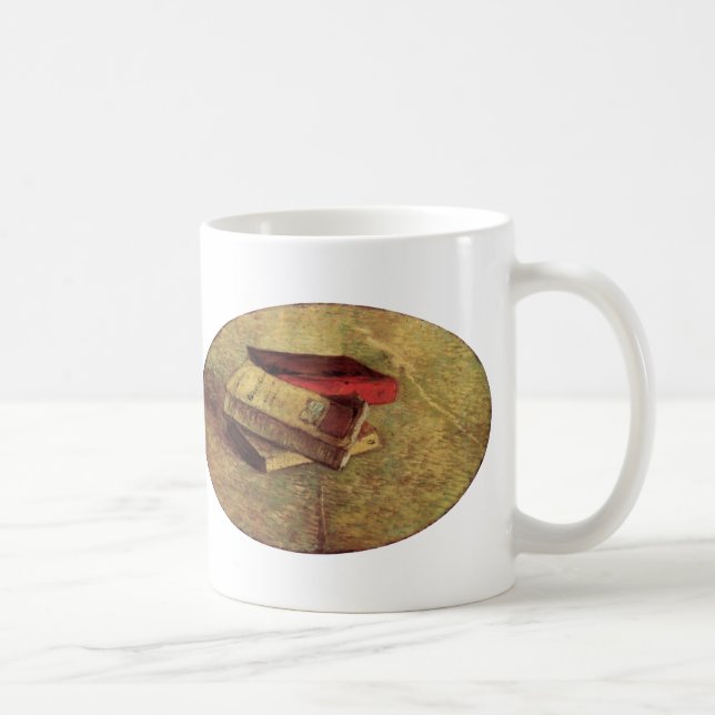 Vincent van Gogh - Stilleben med tre böcker Kaffemugg (Höger)