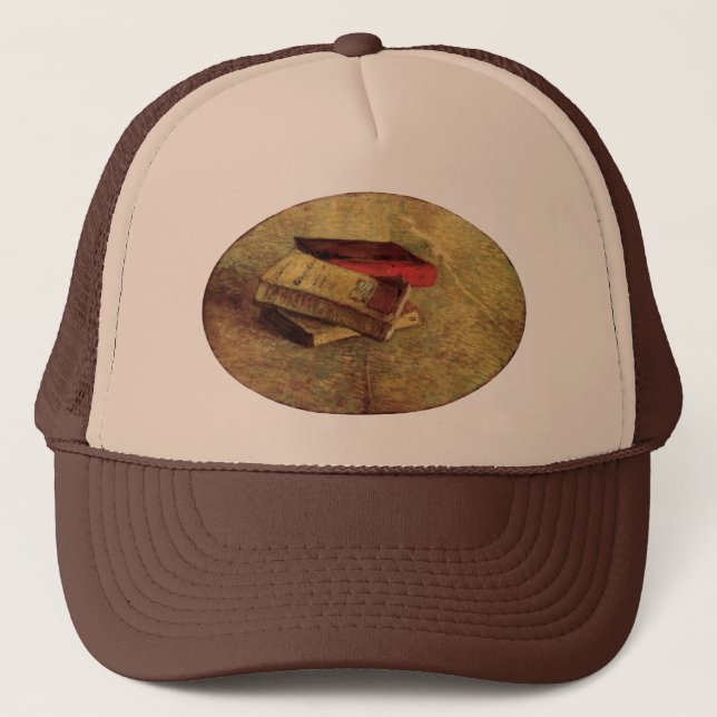 Vincent van Gogh - Stilleben med tre böcker Keps (Framsida)