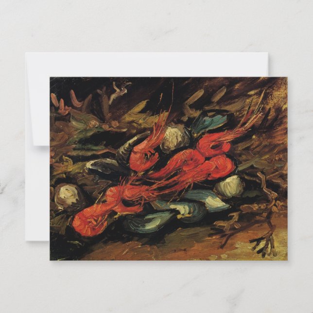 Vincent van Gogh - Stilleben Musslor och Räkor (Framsida)