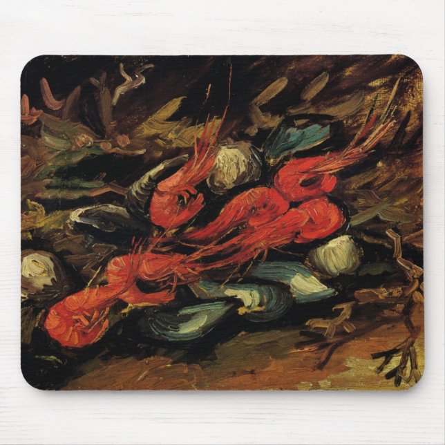 Vincent van Gogh - Stilleben Musslor och Räkor Musmatta (Framsidan)