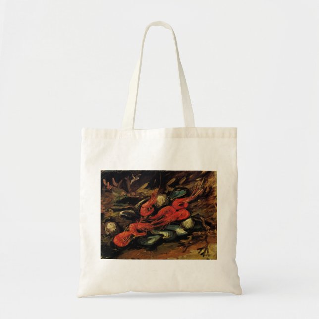 Vincent van Gogh - Stilleben Musslor och Räkor Tygkasse (Framsidan)