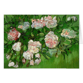 Vincent Van Gogh - Stilleben Rosa Rosor Finkonst Hälsningskort