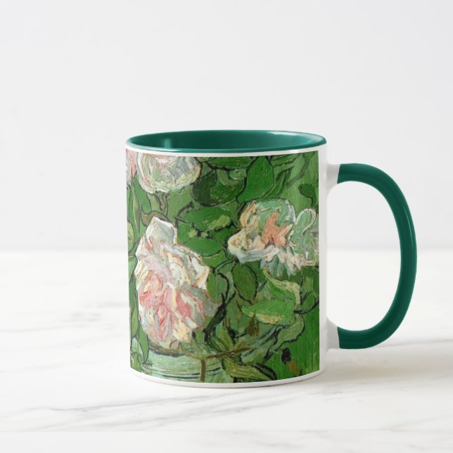Vincent Van Gogh - Stilleben Rosa Rosor Finkonst Mugg (Höger)