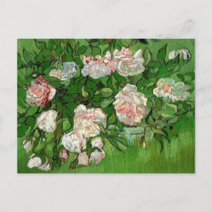 Vincent Van Gogh - Stilleben Rosa Rosor Finkonst Vykort