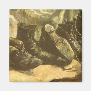 Vincent van Gogh - Stilleben Tre par skor Magnet