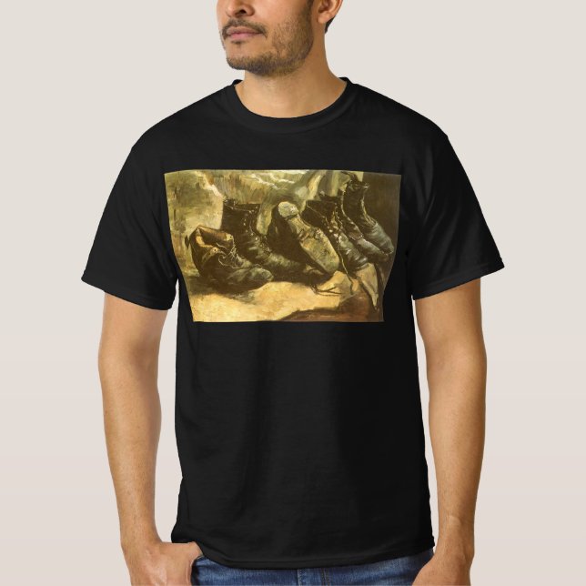 Vincent van Gogh - Stilleben Tre par skor T-shirt (Framsida)
