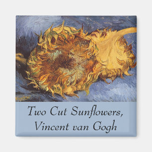 Vincent van Gogh - Stilleben: Två avskurna solroso Magnet