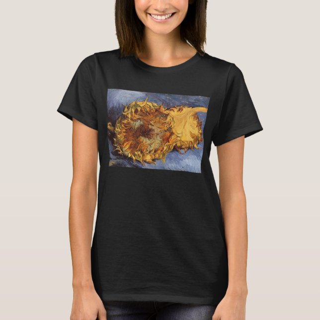 Vincent van Gogh - Stilleben: Två avskurna solroso T Shirt (Framsida)