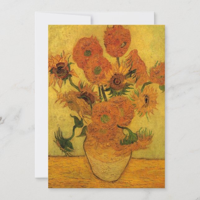 Vincent van Gogh Stilleben Vas med 15 solrosor (Framsida)