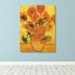 Vincent van Gogh Stilleben Vas med 15 solrosor Canvastryck