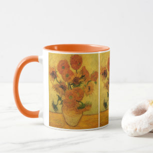 Vincent van Gogh Stilleben Vas med 15 solrosor Mugg
