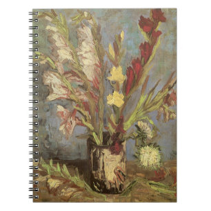 Vincent van Gogh - Stilleben Vas med Gladioler Anteckningsbok Med Spiral