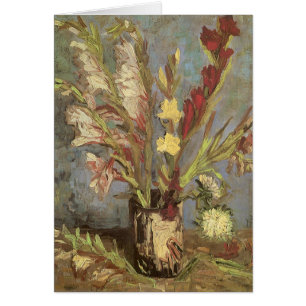 Vincent van Gogh - Stilleben Vas med Gladioler Hälsningskort