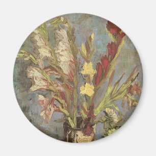 Vincent van Gogh - Stilleben Vas med Gladioler Magnet