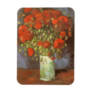 Vincent van Gogh Stilleben Vas med Röda Vallmo Magnet