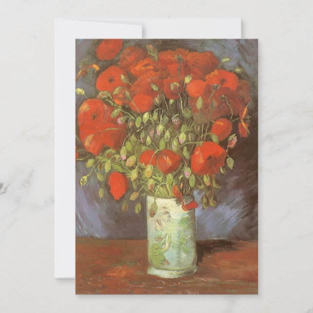 Vincent van Gogh Stilleben Vas med röda vallmor (Framsida)