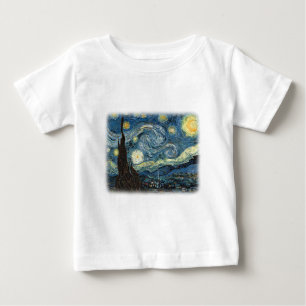 Vincent van Gogh, Stjärnenatt. Berömd konst. T-shirt