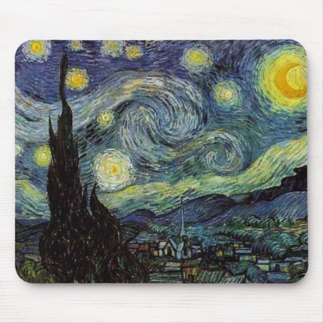 Vincent van Gogh - Stjärnenatt Musmatta (Framsidan)
