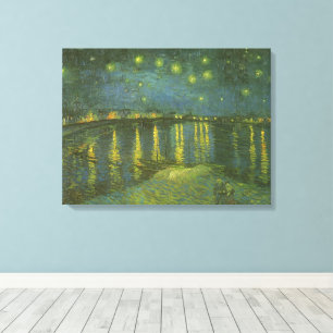 Vincent van Gogh - Stjärnenatt över Rhône Canvastryck