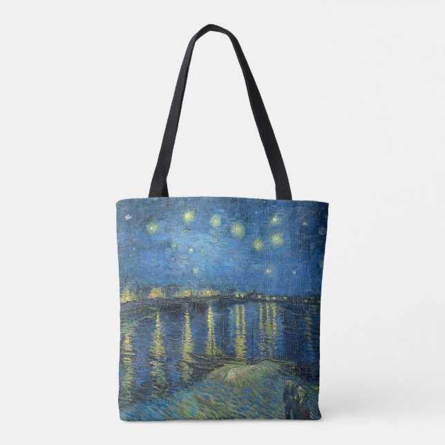 Vincent van Gogh - Stjärnenatt vid Rhône Tygkasse (Baksida)