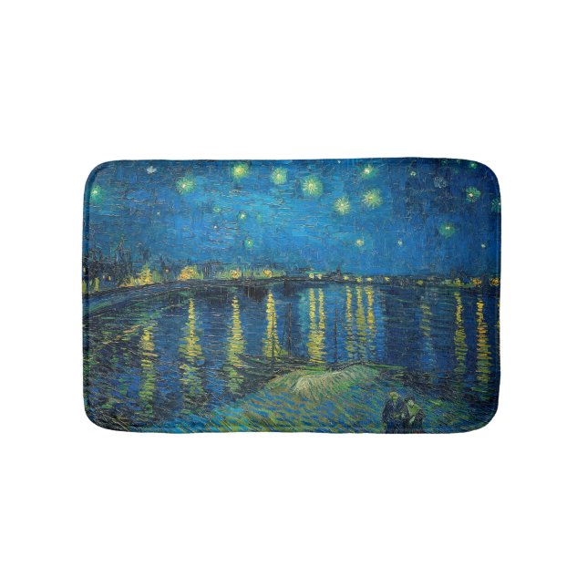 Vincent Van Gogh Stjärnklar natt över Rhône Badrumsmatta (Framsidan)
