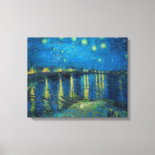 Vincent Van Gogh Stjärnklar natt över Rhône Canvastryck