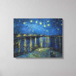 Vincent van Gogh - Stjärnklar natt över Rhône Canvastryck