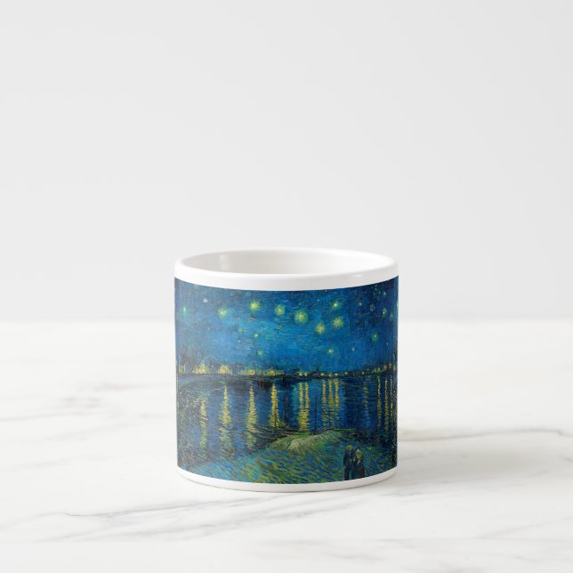 Vincent Van Gogh Stjärnklar natt över Rhône Espressomugg (Framsidan)