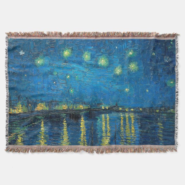 Vincent Van Gogh Stjärnklar natt över Rhône Filt (Framsidan)