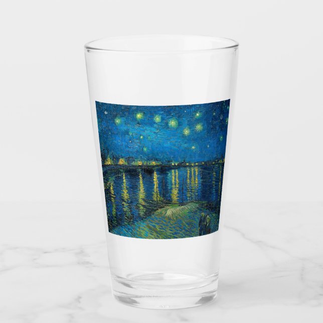 Vincent Van Gogh Stjärnklar natt över Rhône Glaskopp (Framsida)