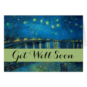 Vincent Van Gogh Stjärnklar natt över Rhône Hälsningskort