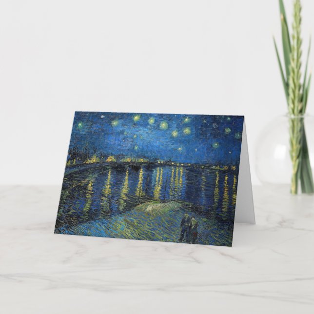 Vincent van Gogh - Stjärnklar natt över Rhône Kort (Framsida)