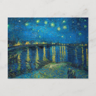 Vincent Van Gogh Stjärnklar natt över Rhône Vykort