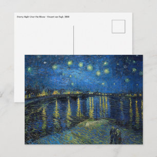 Vincent van Gogh - Stjärnklar natt över Rhône Vykort