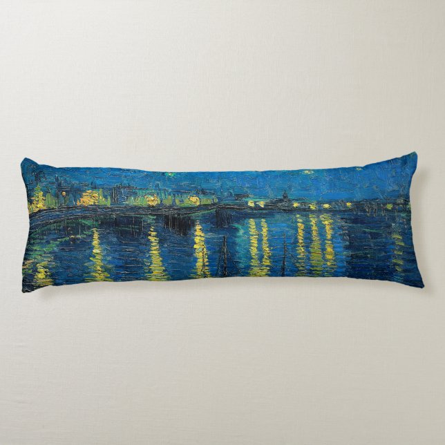 Vincent Van Gogh Stjärnkväll över Rhône Kroppskudde (Baksidan)