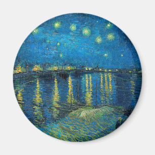 Vincent Van Gogh Stjärnkväll över Rhône Magnet
